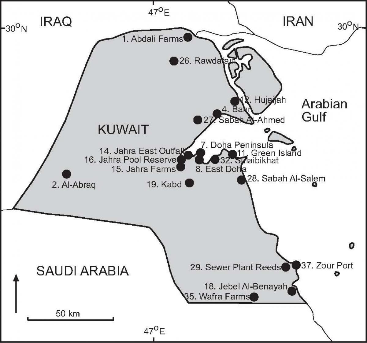 kart over kabd kuwait