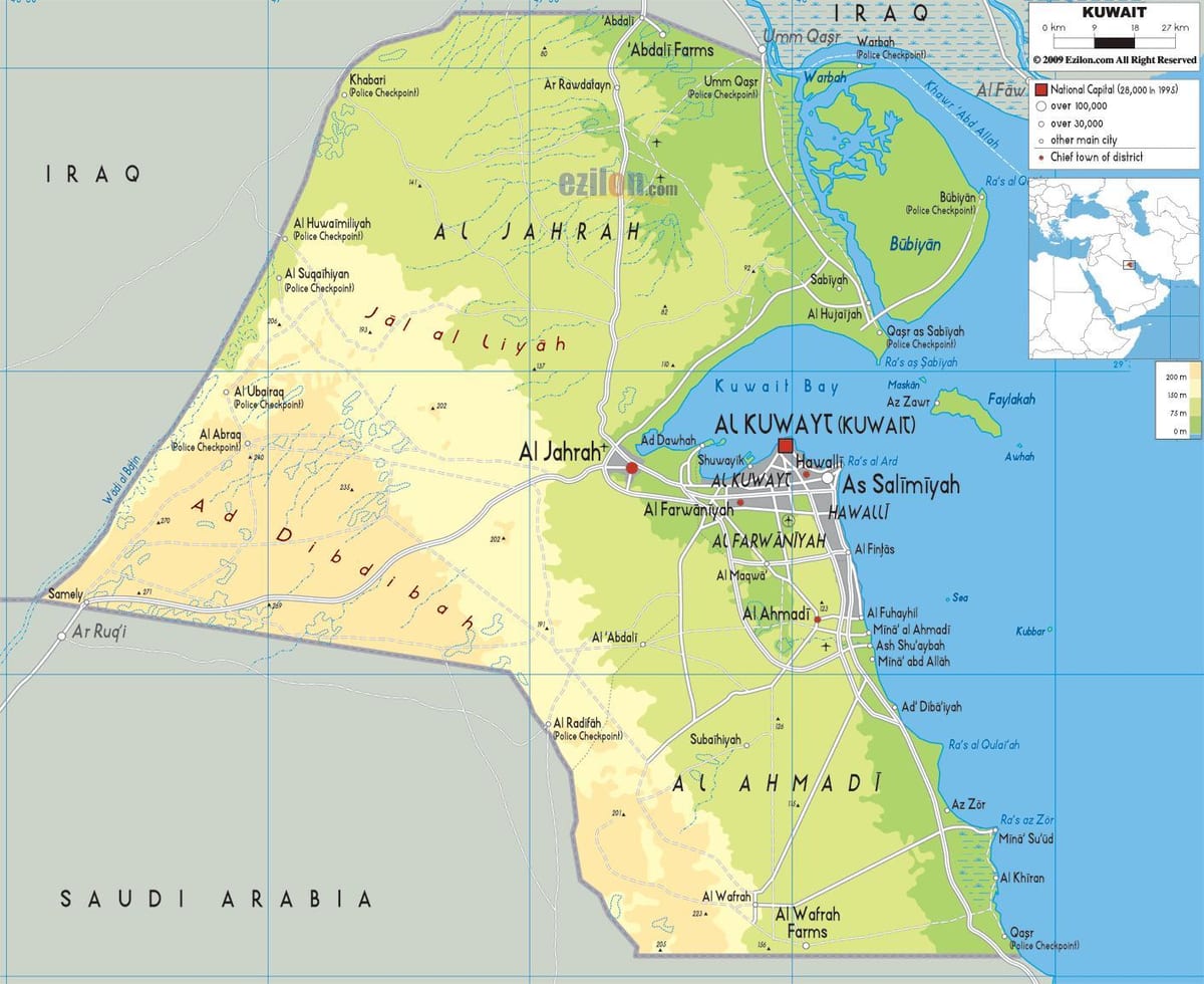 kartet av kuwait kommune