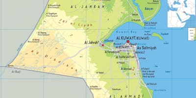 Kart over arifjan kuwait 