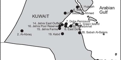 Kart over kabd kuwait